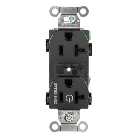 Hubbell Wiring Device-Kellems Construction/Commercial Receptacles BR20C1BLK BR20C1BLK